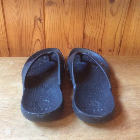 CROCS Kadee Black Flip Flop Thong Comfort Slip On Lightweight Sandal W Size 7 - Picture 4 of 10